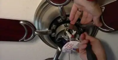Ceiling fan installation with electrical wiring and mounting by professional electrician in Savannah, GA