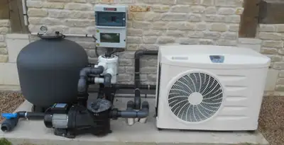 electric heater installation services with connected outdoor heating system equipment in Savannah, GA