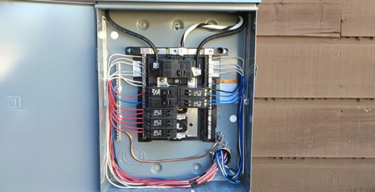 electrical panel upgrade service featuring newly installed electrical panel wired by licensed electricians in Savannah, GA