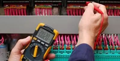 electrical service showing professional testing and troubleshooting of electrical panel by licensed electricians in Savannah, GA