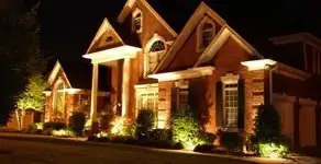 electrician services providing professional exterior electrical lighting in Savannah, GA