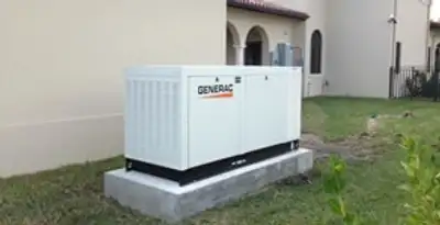 generator installation service showing standby generator professionally installed for residential power backup in Savannah, GA