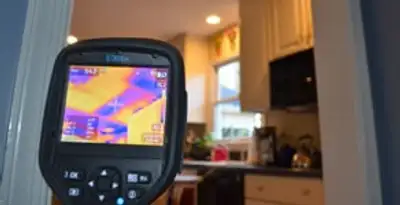 home energy audit service using thermal imaging to evaluate electrical efficiency inside a home in Savannah, GA