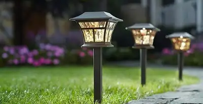 landscape lighting installation services with professionally installed pathway lights in Savannah, GA