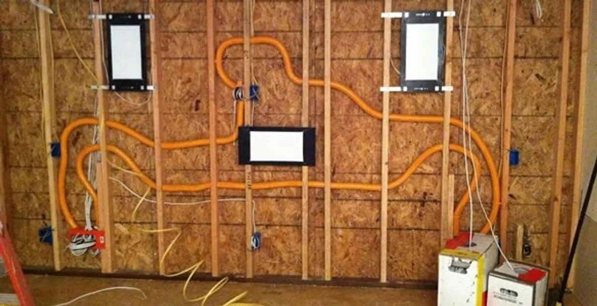 new construction wiring project displaying complete electrical system layout installed by professionals in Savannah, GA