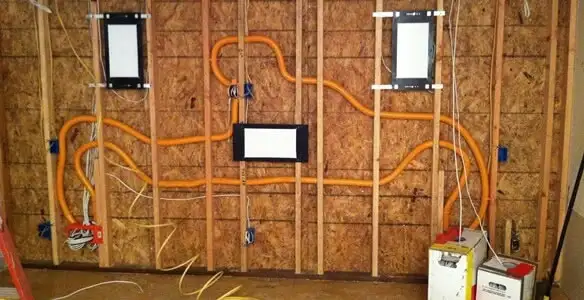 new construction wiring project displaying complete electrical system layout installed by professionals in Savannah, GA