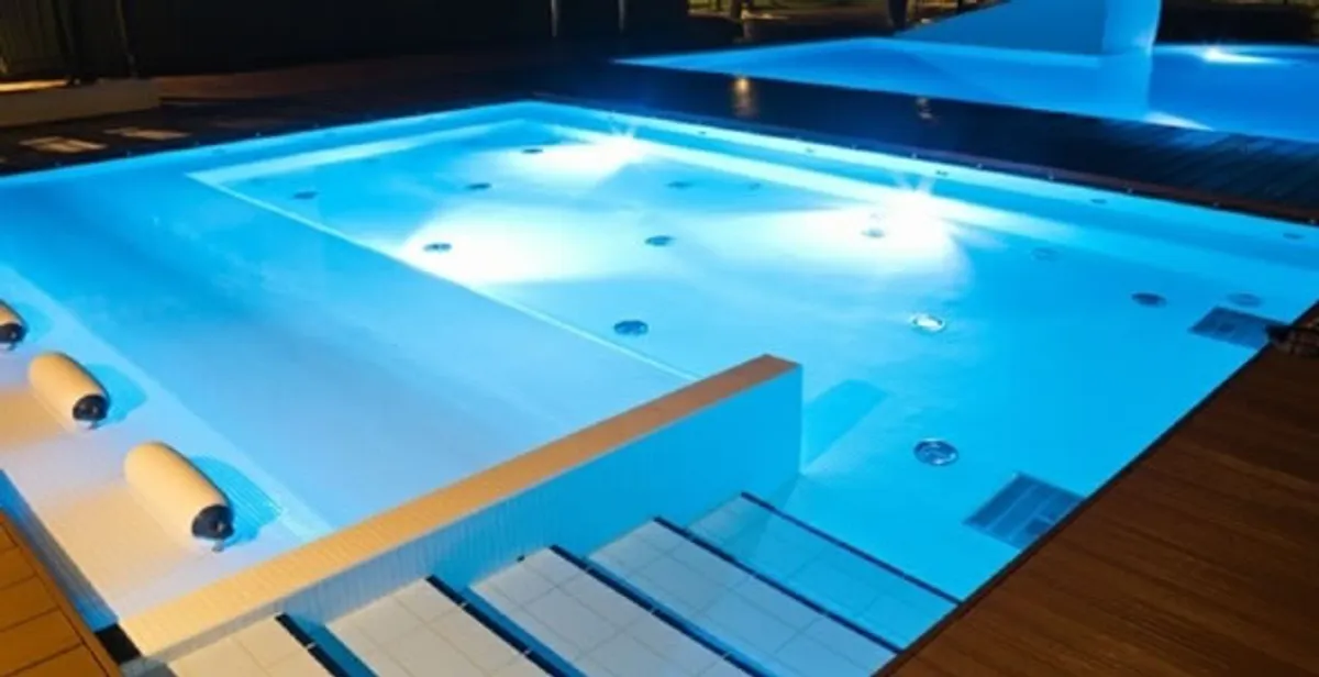 pool light installation and repair services providing modern illuminated pool lighting in Savannah, GA