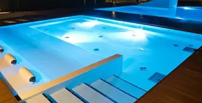 pool light installation and repair services providing modern illuminated pool lighting in Savannah, GA