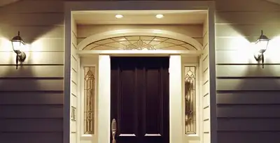 security light installation services with professionally installed entryway lighting in Savannah, GA