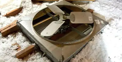 whole house fan installation services with attic-mounted ventilation unit in Savannah, GA