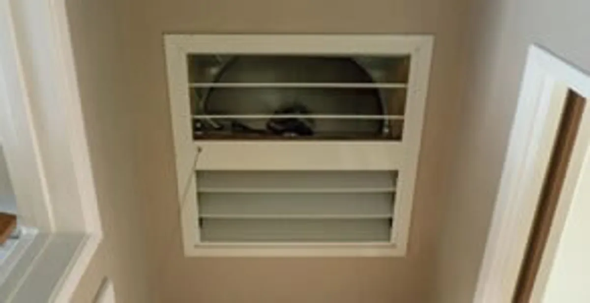 whole house fan installation services with ceiling-mounted ventilation system in Savannah, GA